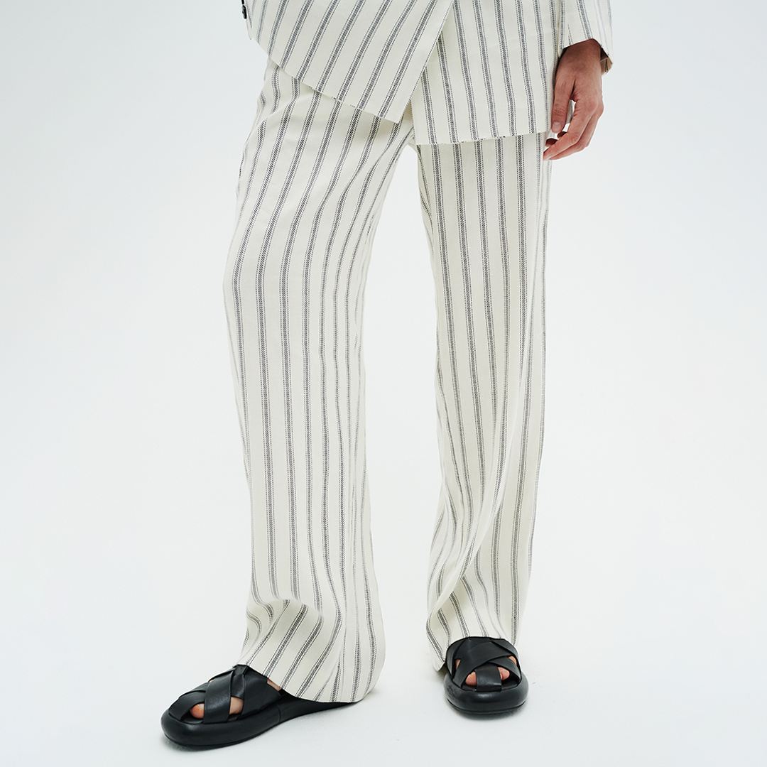 White Stripe Quin Trousers