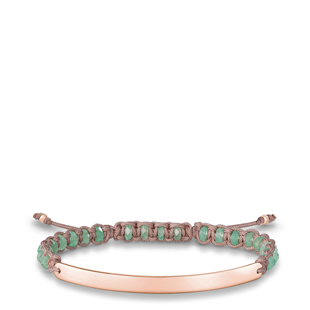 Thomas Sabo Women's  925 Sterling Silver Green Bracelet in Size 21, BrandAlley