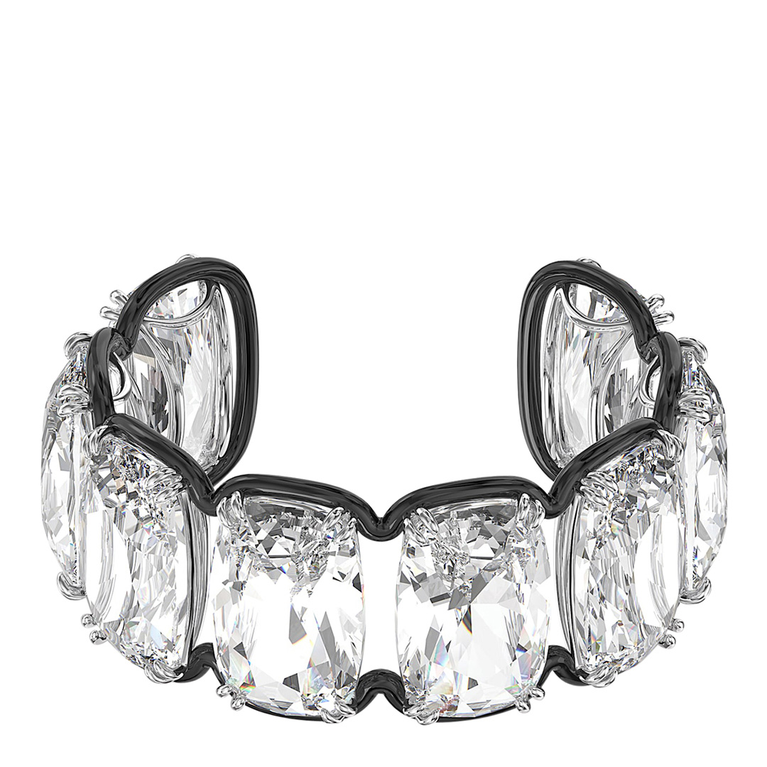 SWAROVSKI Women's  Black Harmonia Crystal Cuff Bangle in Size S, BrandAlley