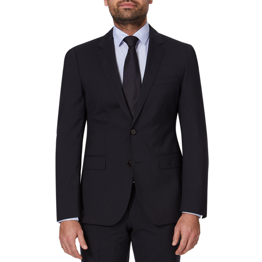Navy Rider Wool Blend Suit Jacket - BOSS - Modalova