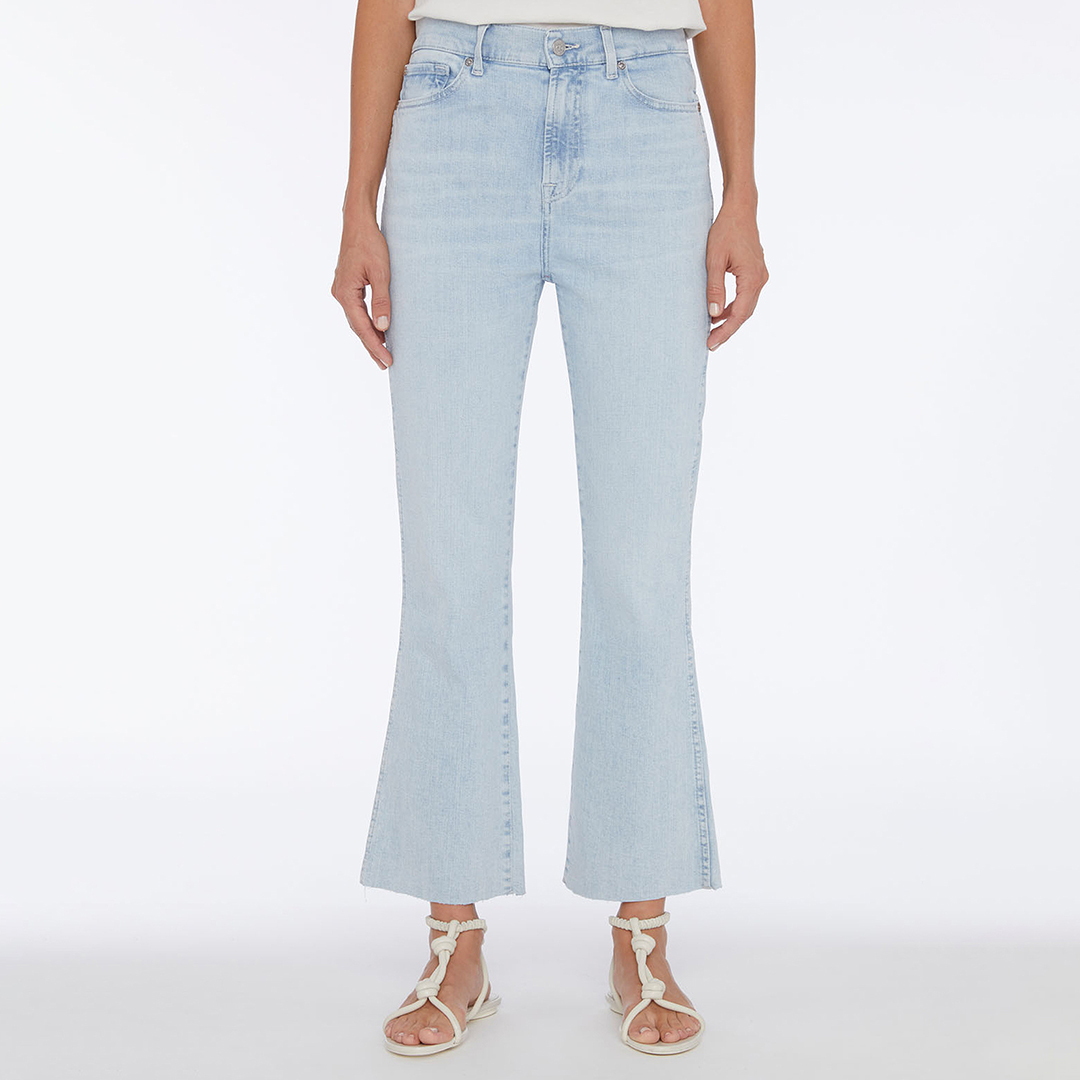 Light Blue Slim Bootcut Stretch Jeans