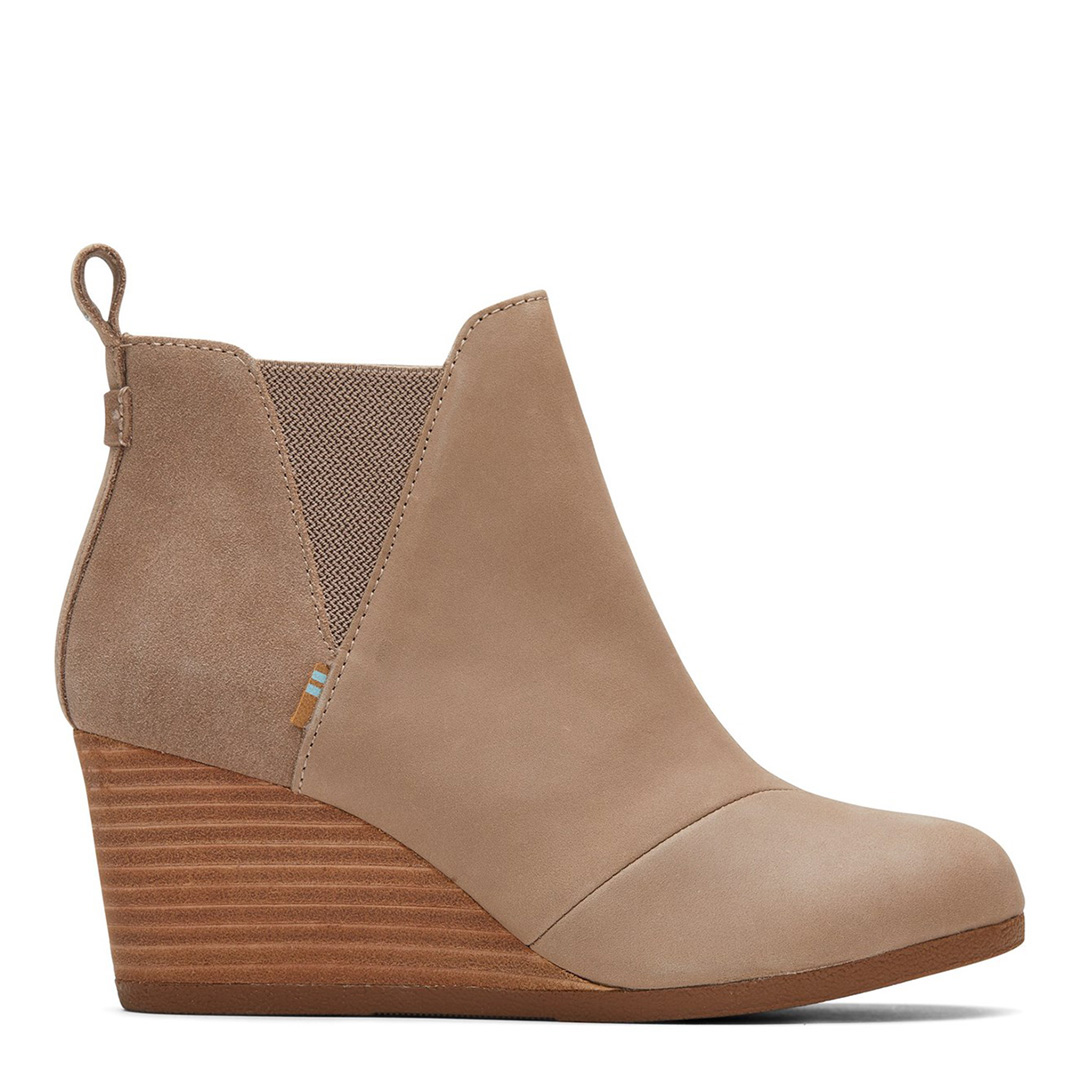 Toms Women's   Beige Brown Kelsey Ankle Boots in Size 7, BrandAlley