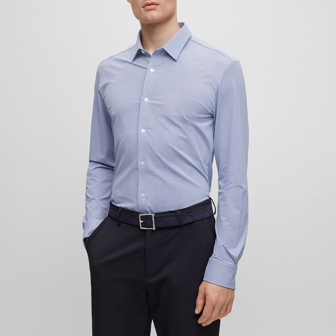Blue Roan Pattern Shirt