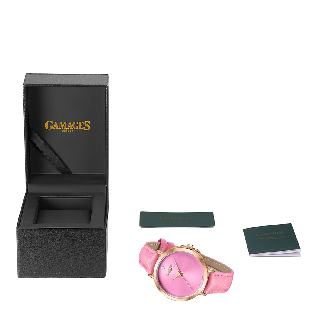 Pink Women's Gamages Of London Ladies Nebula Watch