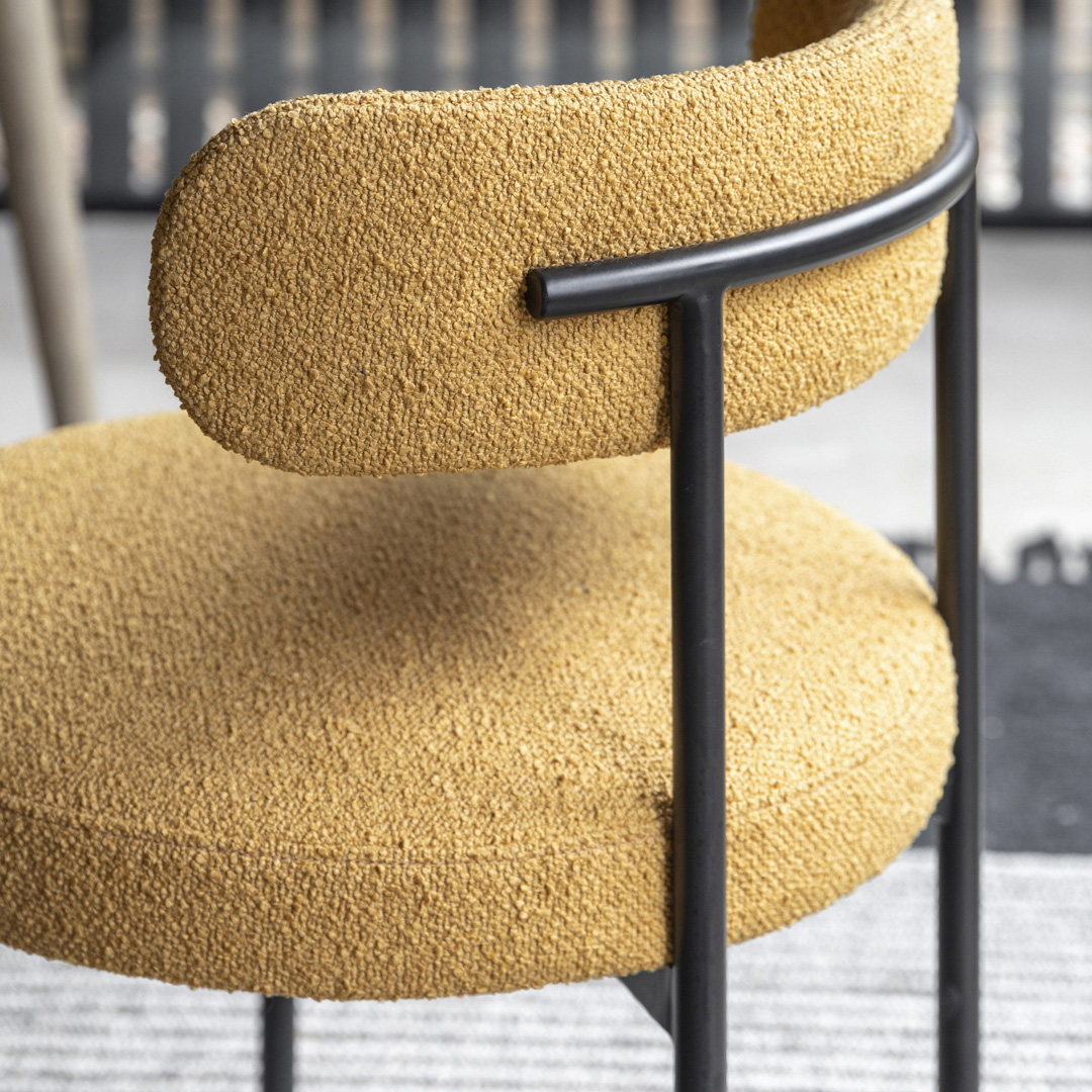 Gallery Living    Leona Dining Chair Ochre in Size Set of 2, BrandAlley