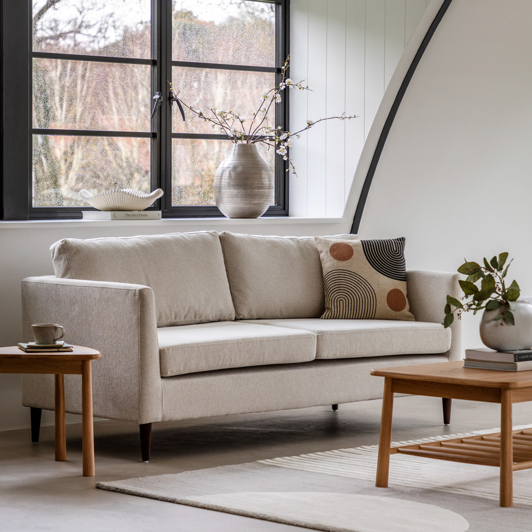 Gallery Living   Oistins Sofa 3 Seater Natural in Size 3, BrandAlley