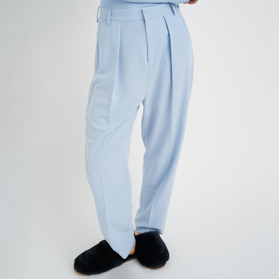 Blue High Waisted Pant