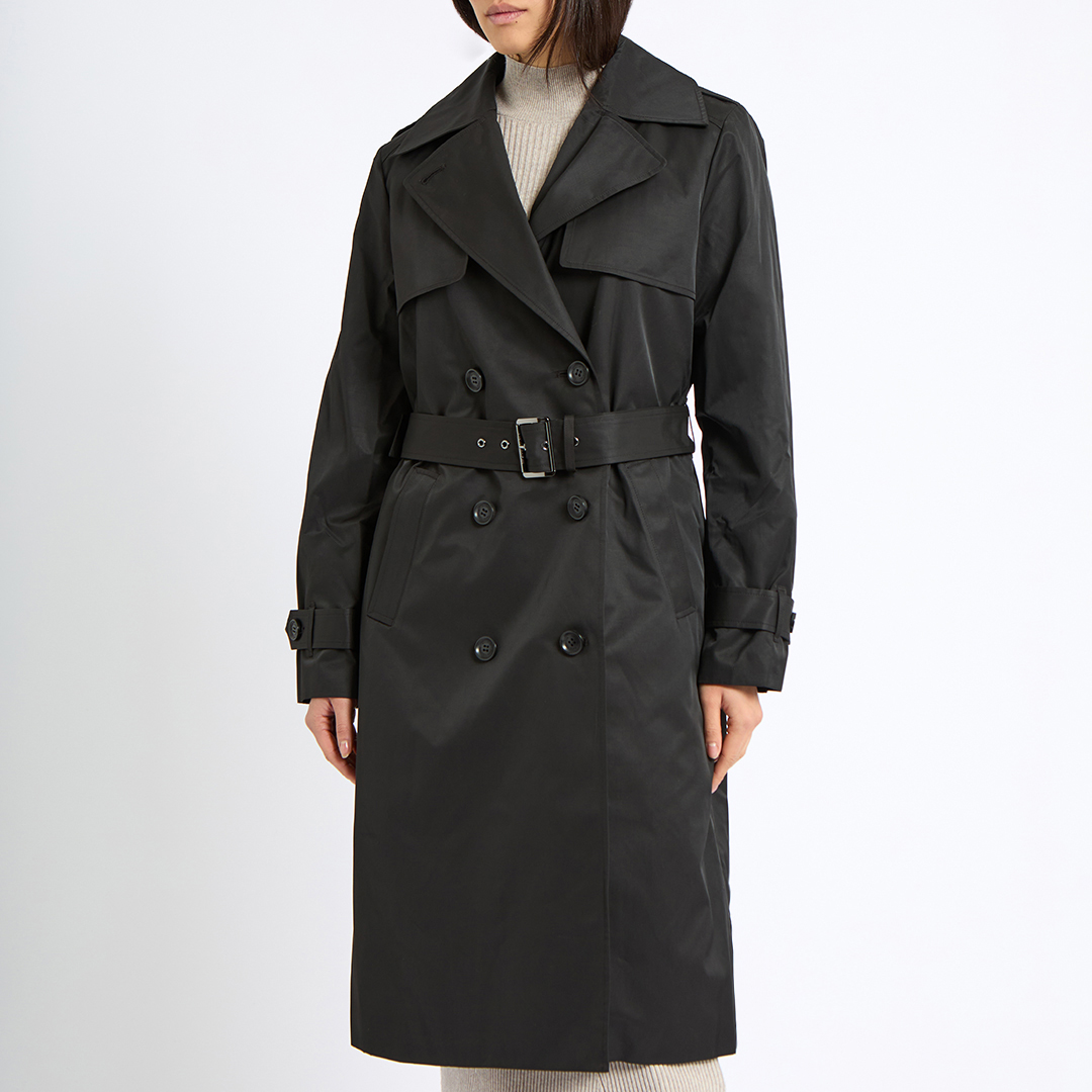 Black Belted Trench Coat - Michael Kors - Modalova