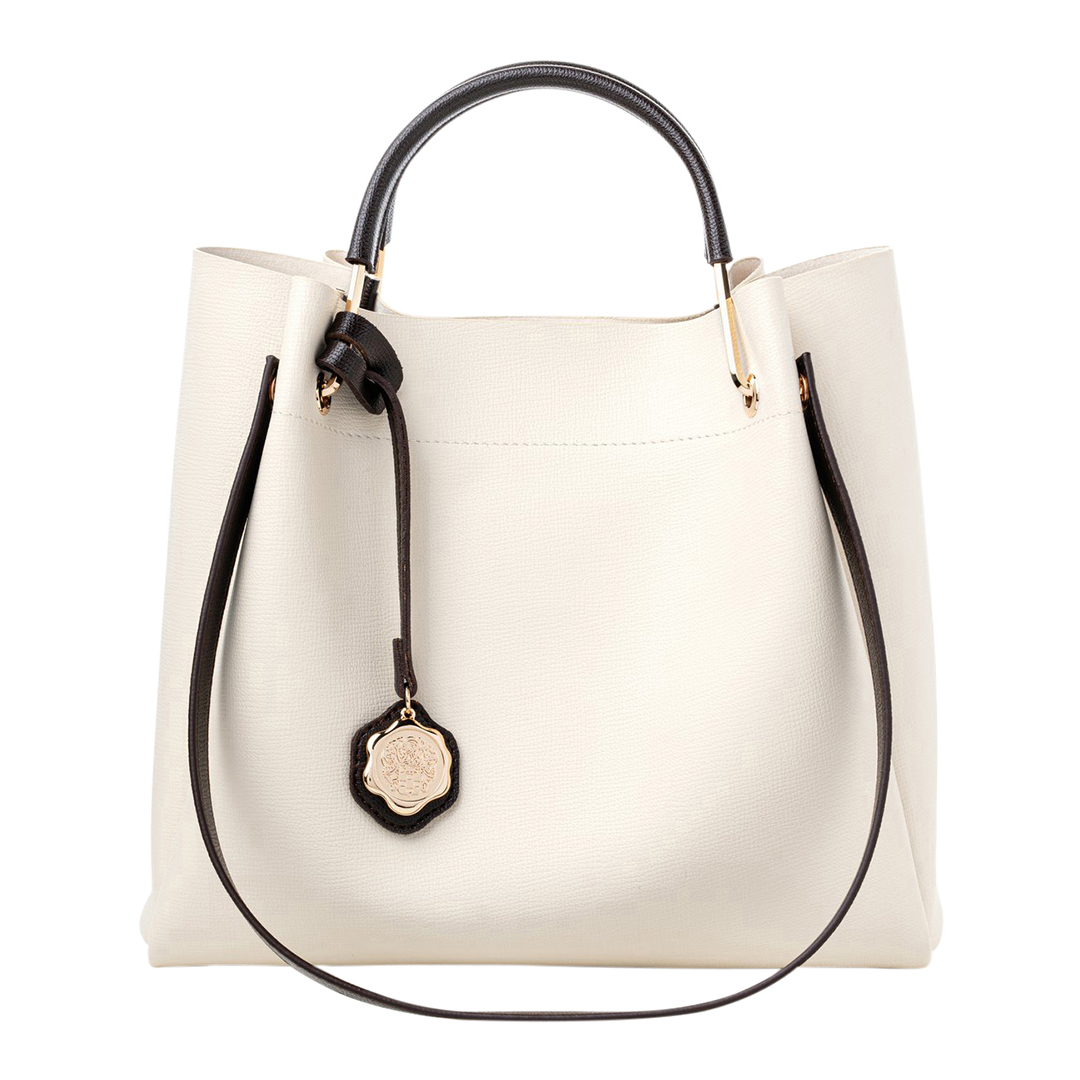 Cream Sicilia Tote Bag