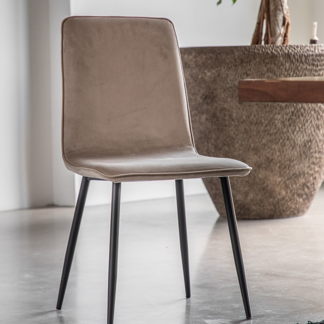 Gallery Living    Kilbane Dining Chair Taupe in Size Set of 2, BrandAlley