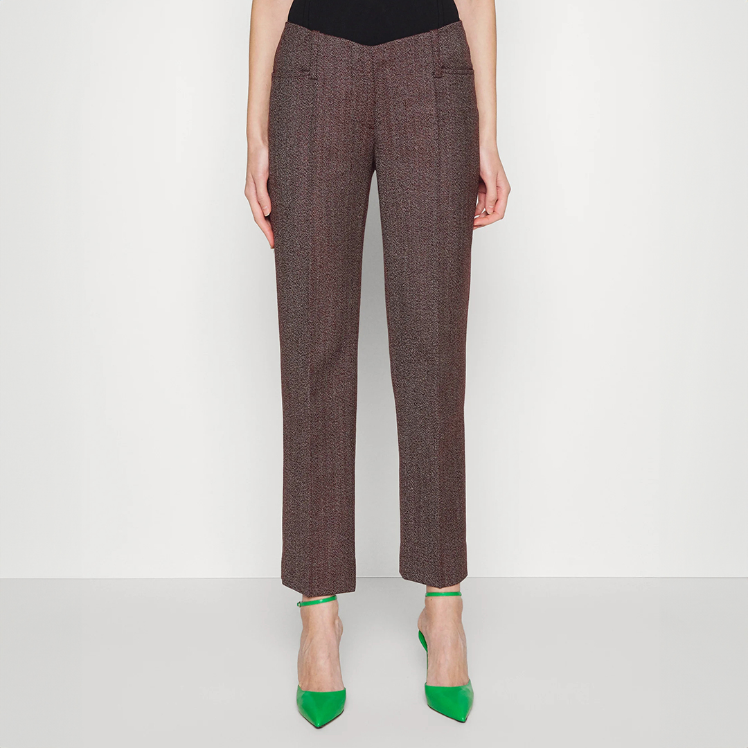 Bordeaux Wool Tailored Trouser - Victoria Beckham - Modalova