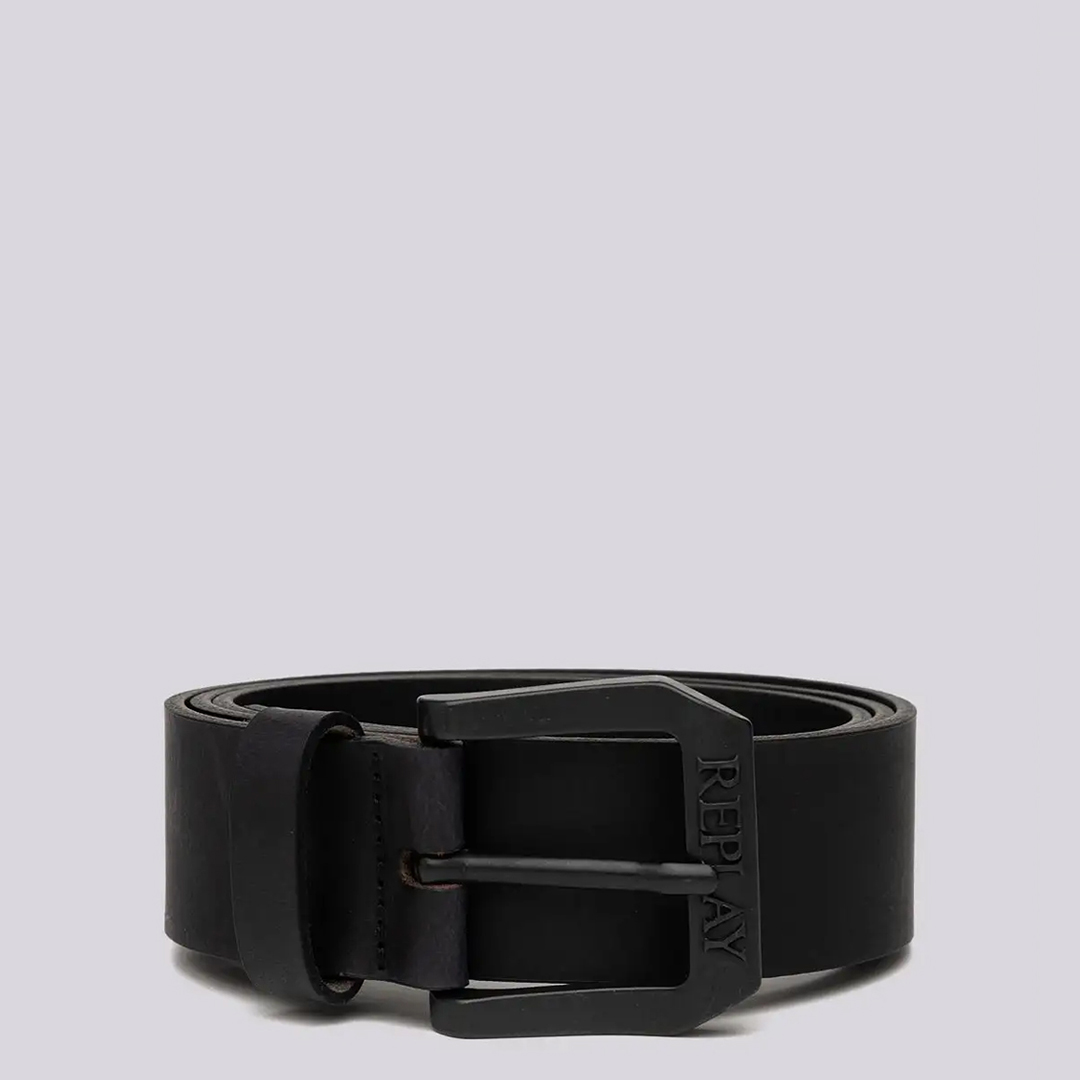 Black Classic Leather Belt