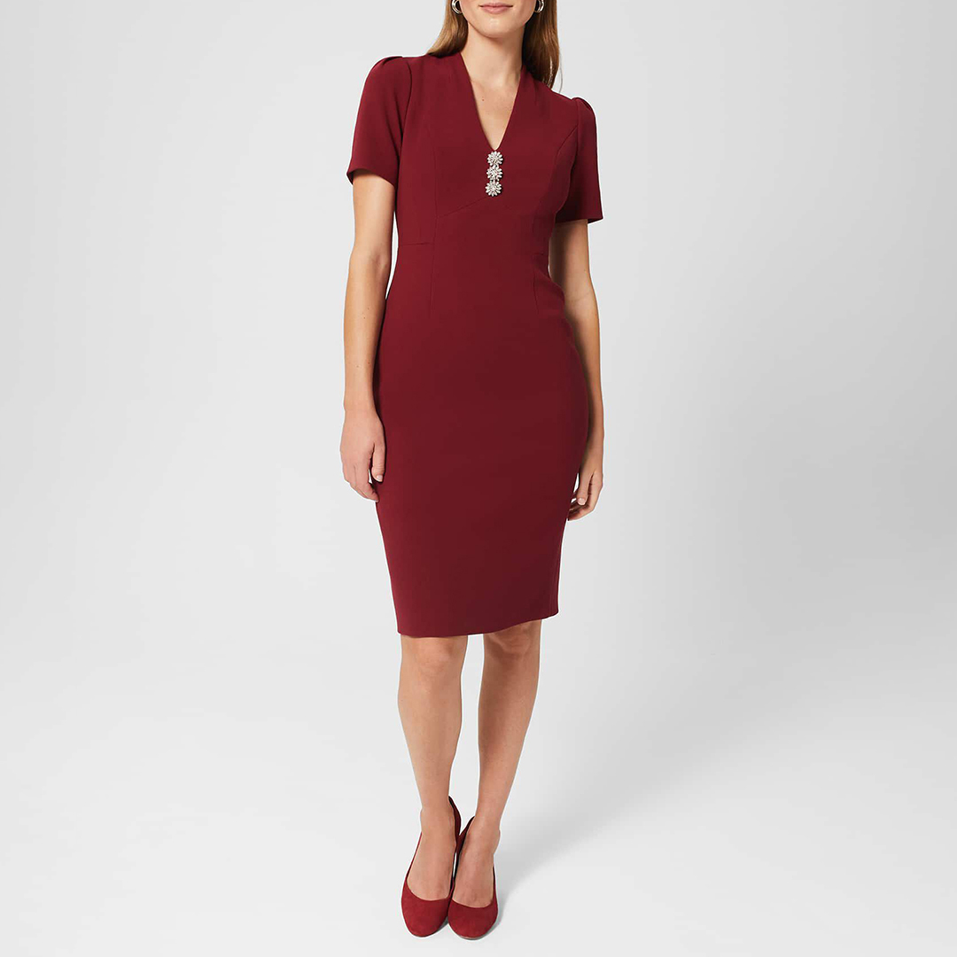 Burgundy Isla Shift Dress