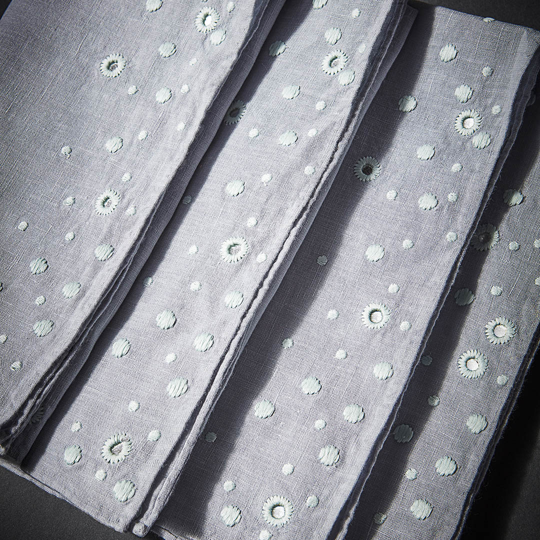 Haas Celestial Napkins 22x22"-Blue S/4