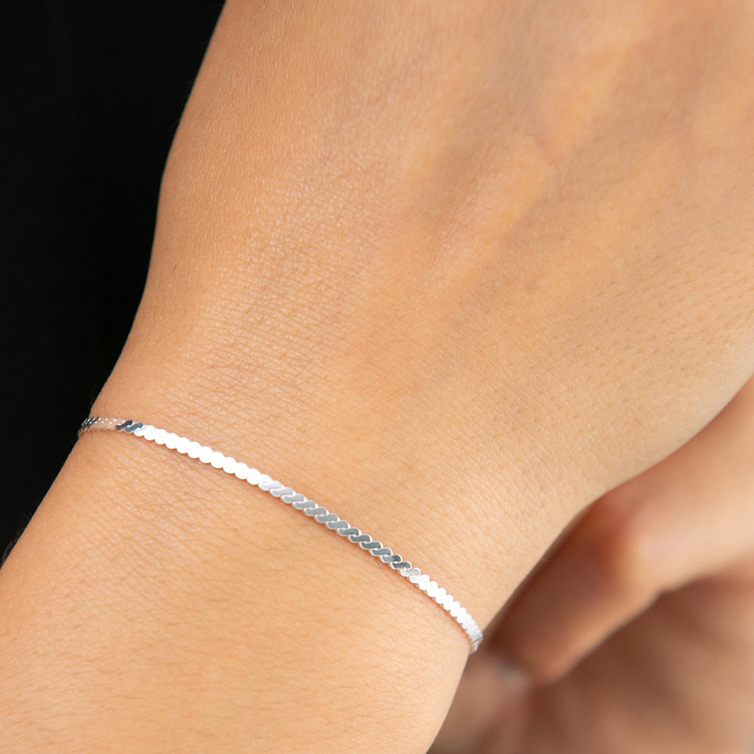 Silver Bracelet - Elika - Modalova