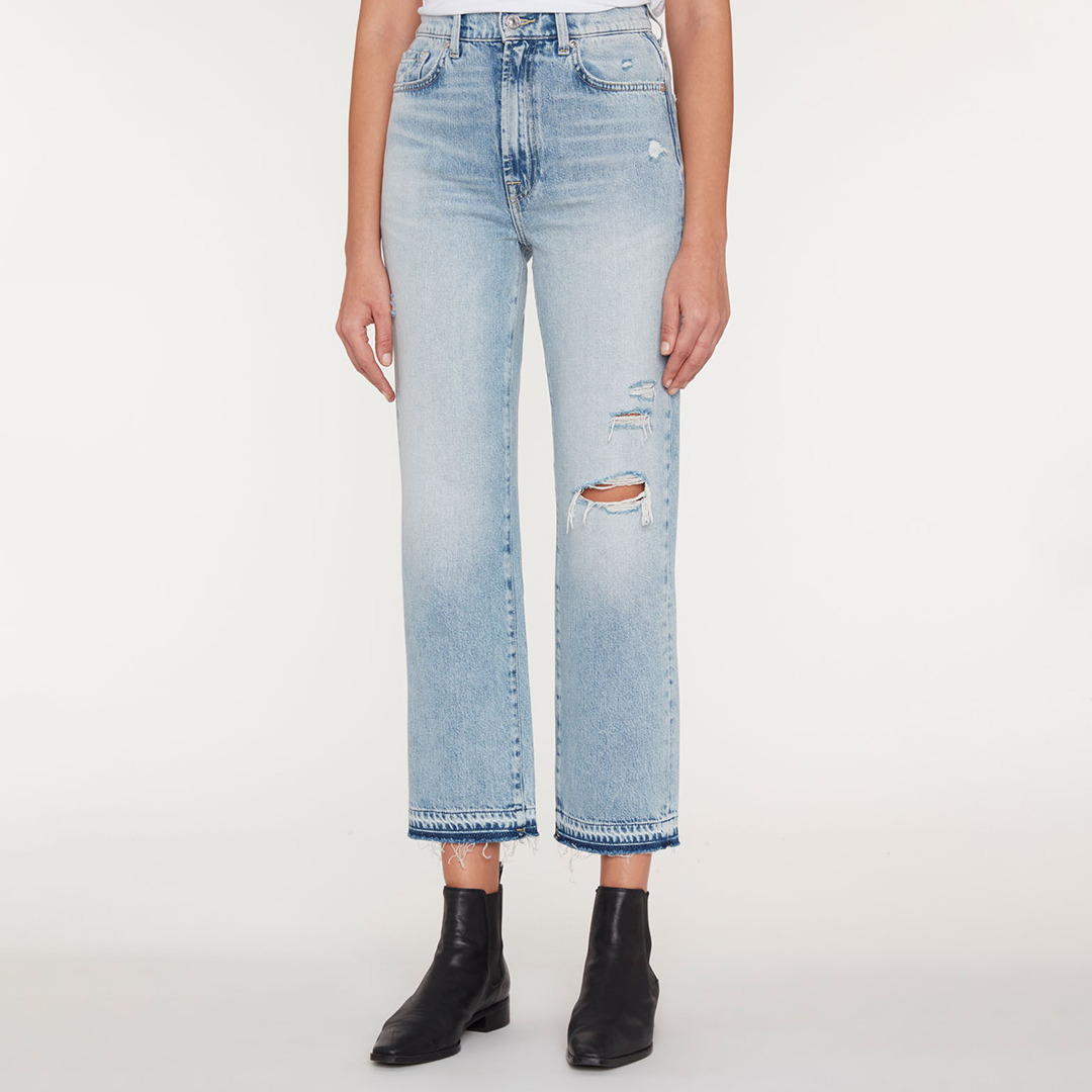 Light Blue Logan Cropped Jeans