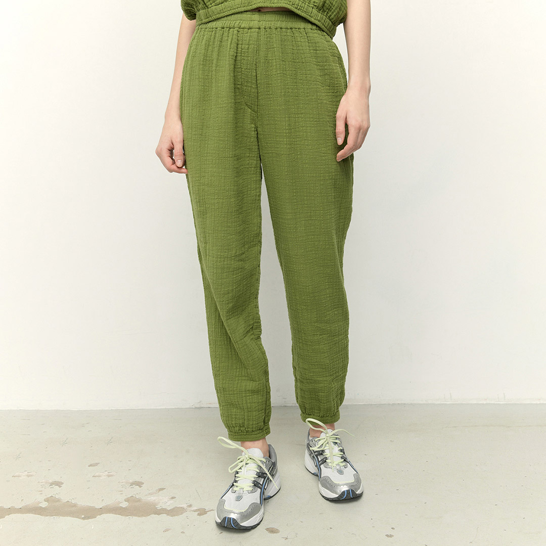 Khaki Oyobay Pant - American Vintage - Modalova