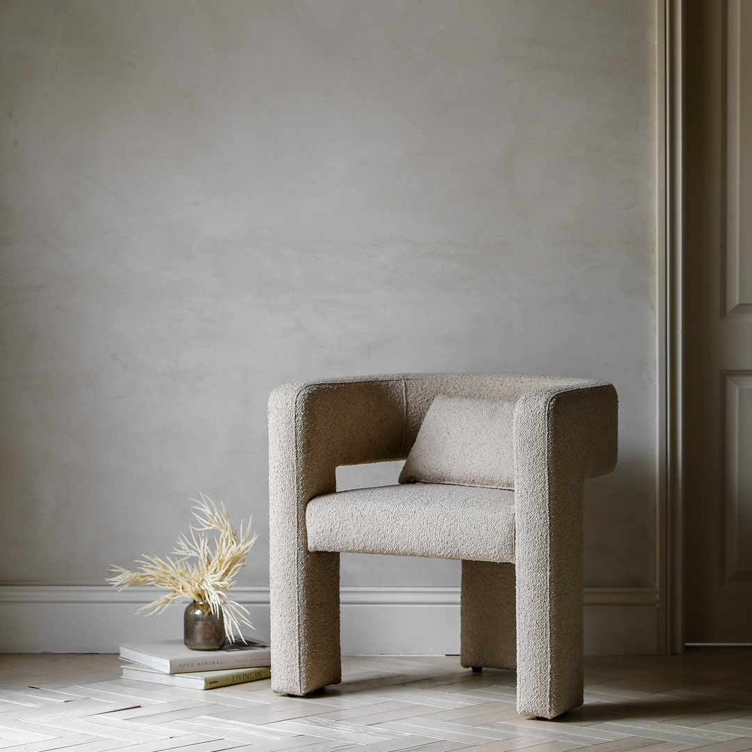 Gallery Living   Miller Armchair Taupe in Size +44, BrandAlley