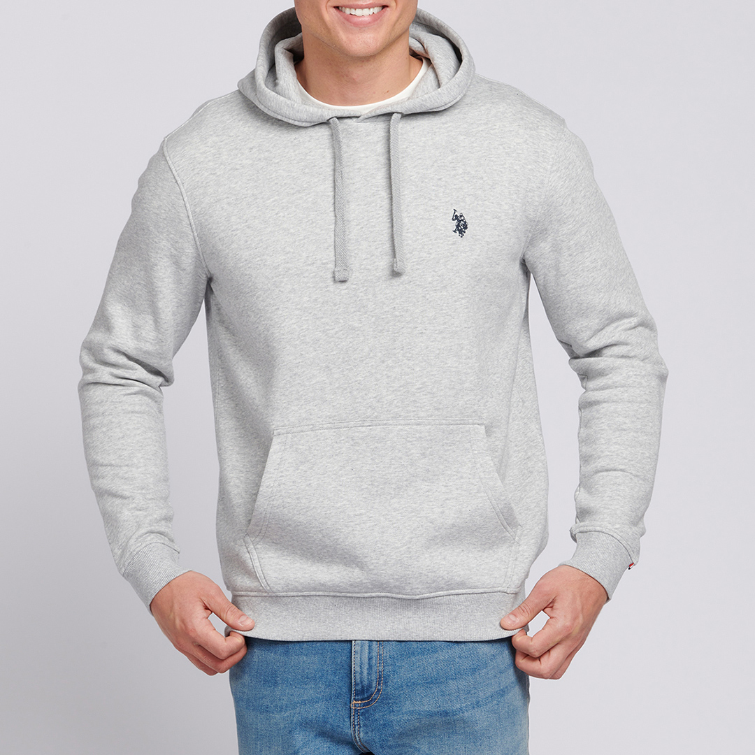 Grey Cotton Hoodie