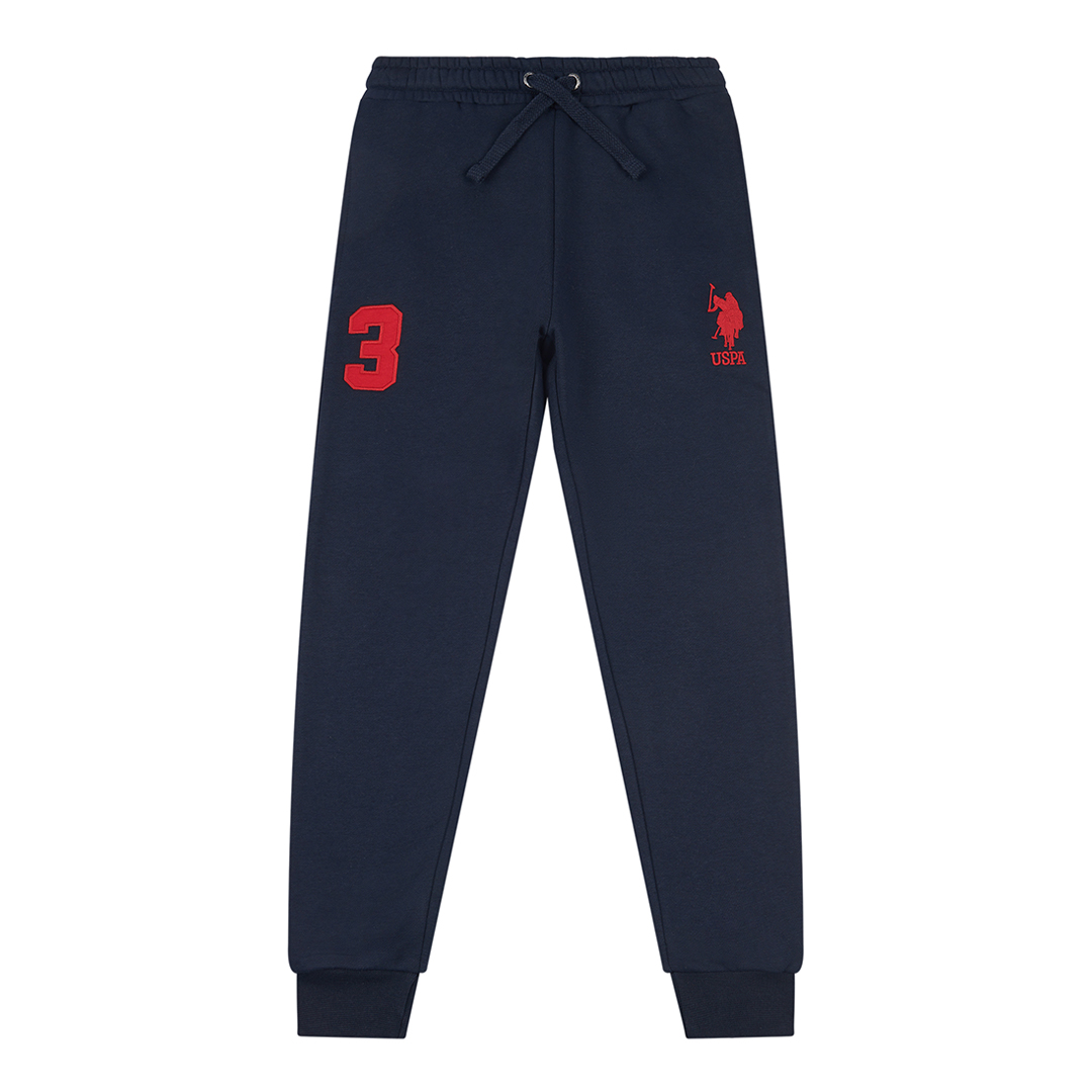 Boy's Navy Player Cotton Joggers