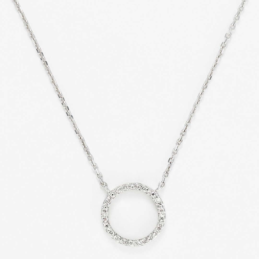 Silver Ronda Diamond Necklace