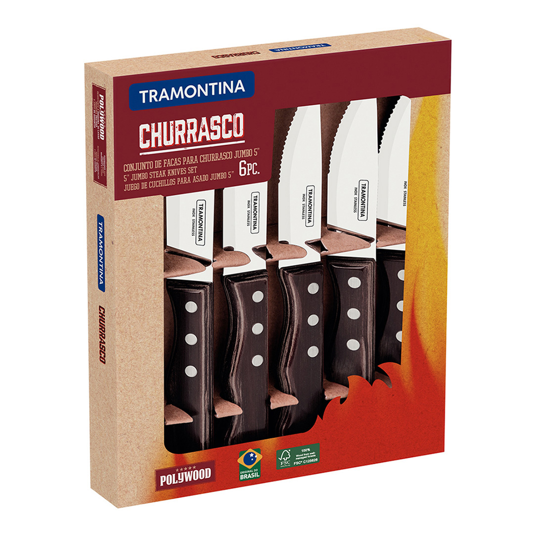 Tramontina    Steak Knives in Size Set of 6, BrandAlley