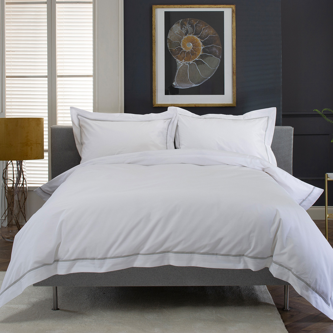 Hampstead Single Duvet Set Silver