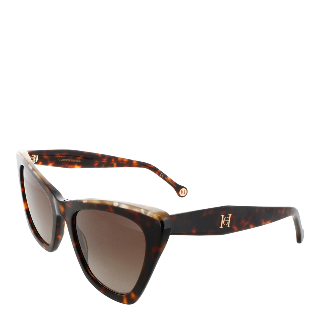 Carolina Herrera Women's  Brown  Sunglasses 55mm in Size 21, BrandAlley