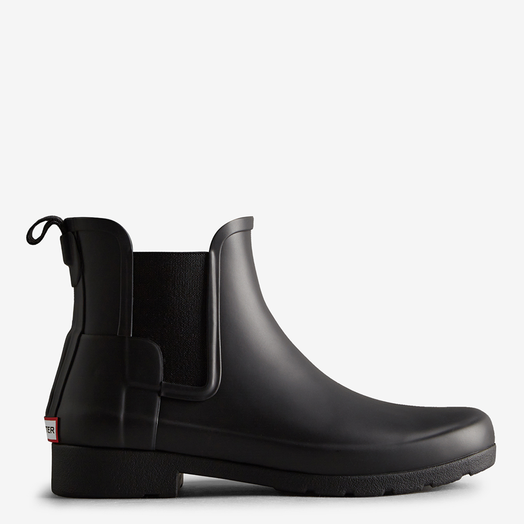 Women's Black Refined Chelsea Boot