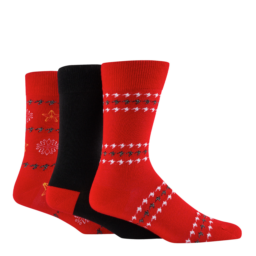 Multi 3 Pack Hanging Gift Crew Socks