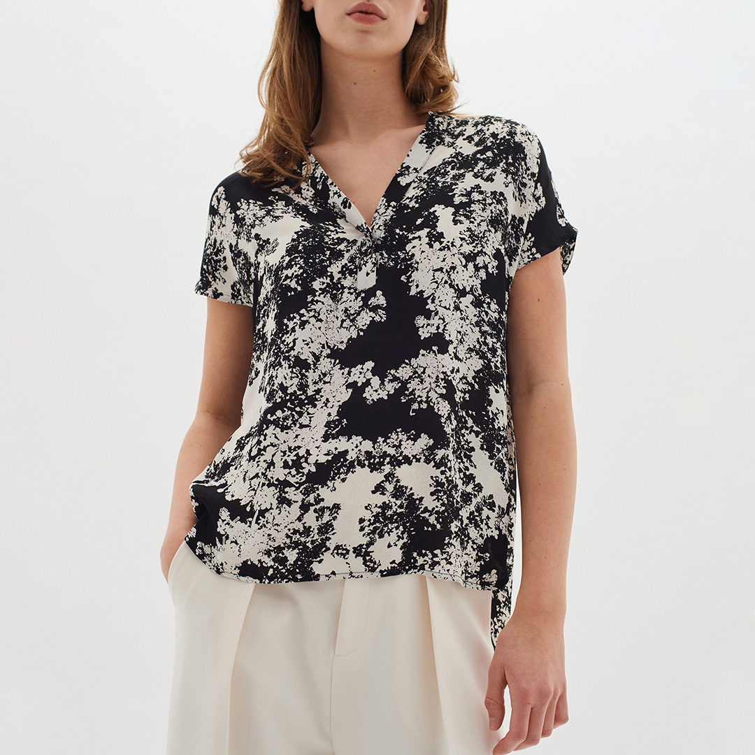 Black Printed Jillian Top - Inwear - Modalova
