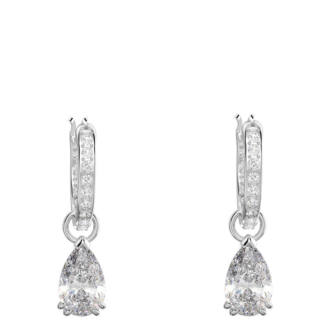 SWAROVSKI Women's  Silver Millenia Earrings in Size 2cm, BrandAlley