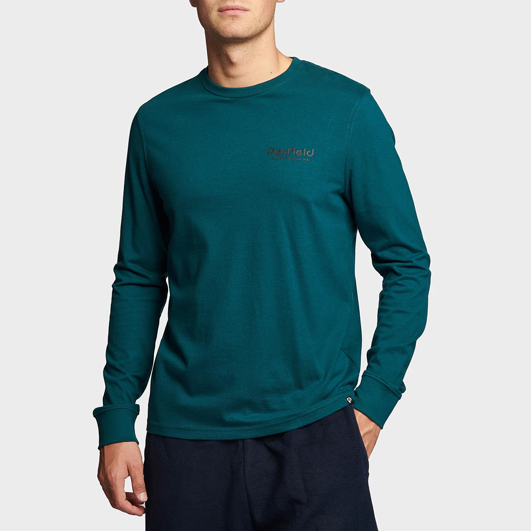 Teal Mountain Cotton T-Shirt