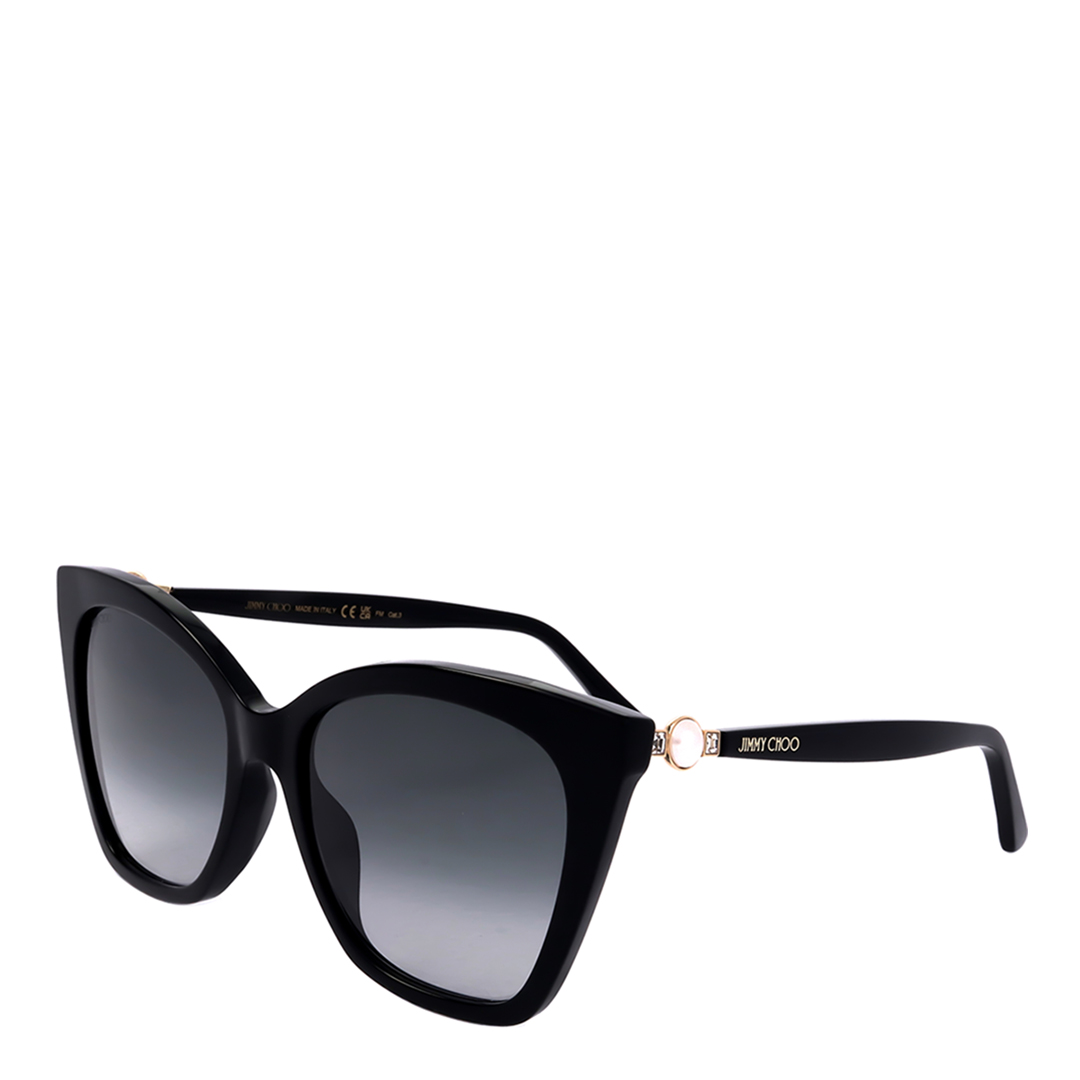Jimmy Choo Women's  Black Cat Eye Sunglasses 56mm in Size 18, BrandAlley