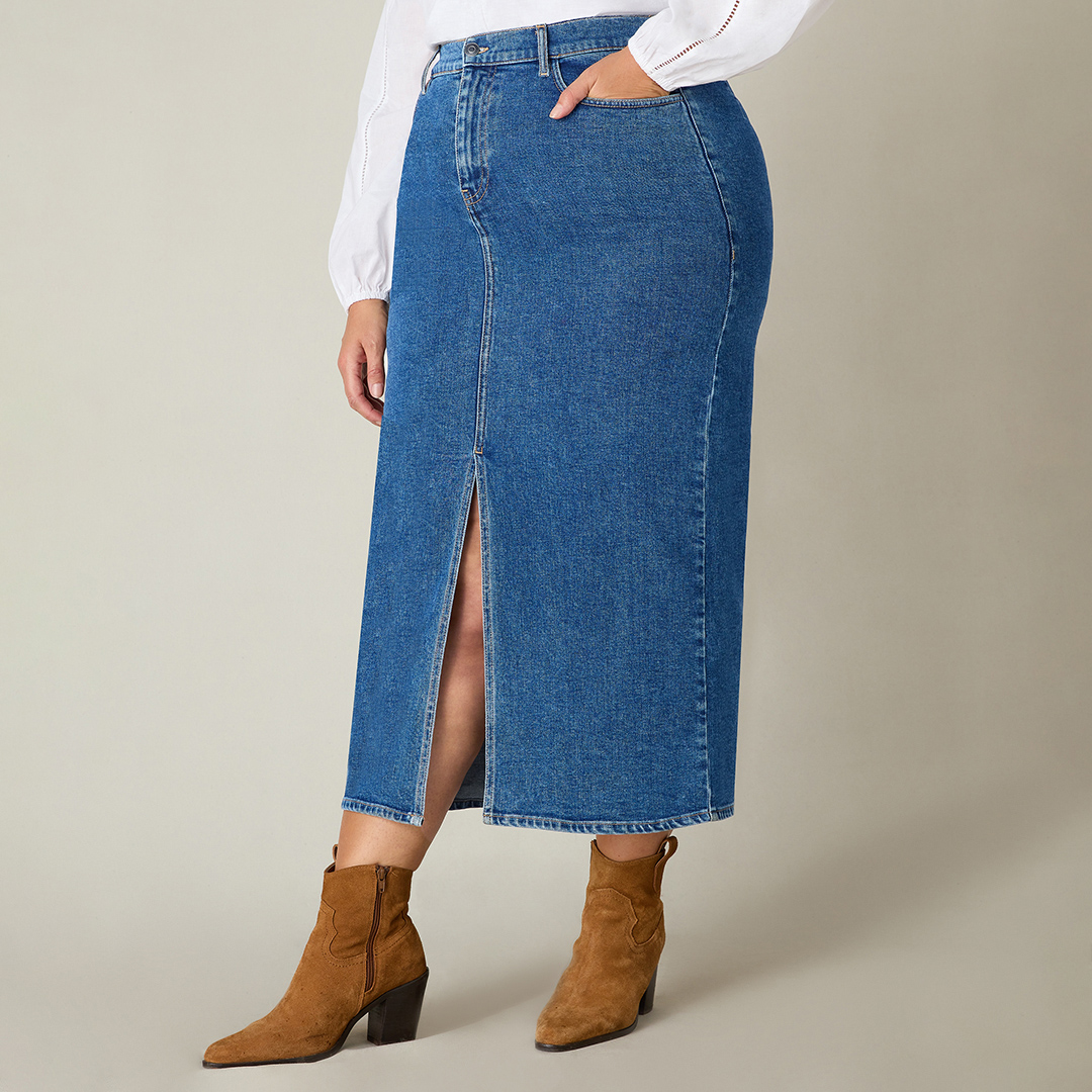 Denim Skirt - Regular Length