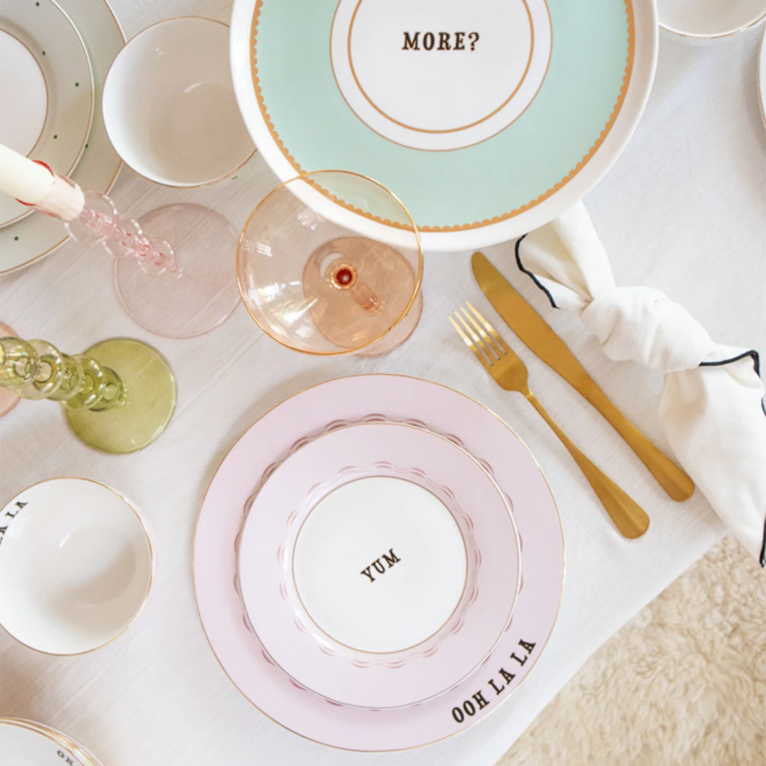 Yvonne Ellen   Slogan Footed Cake Stand in Size 30cm, BrandAlley