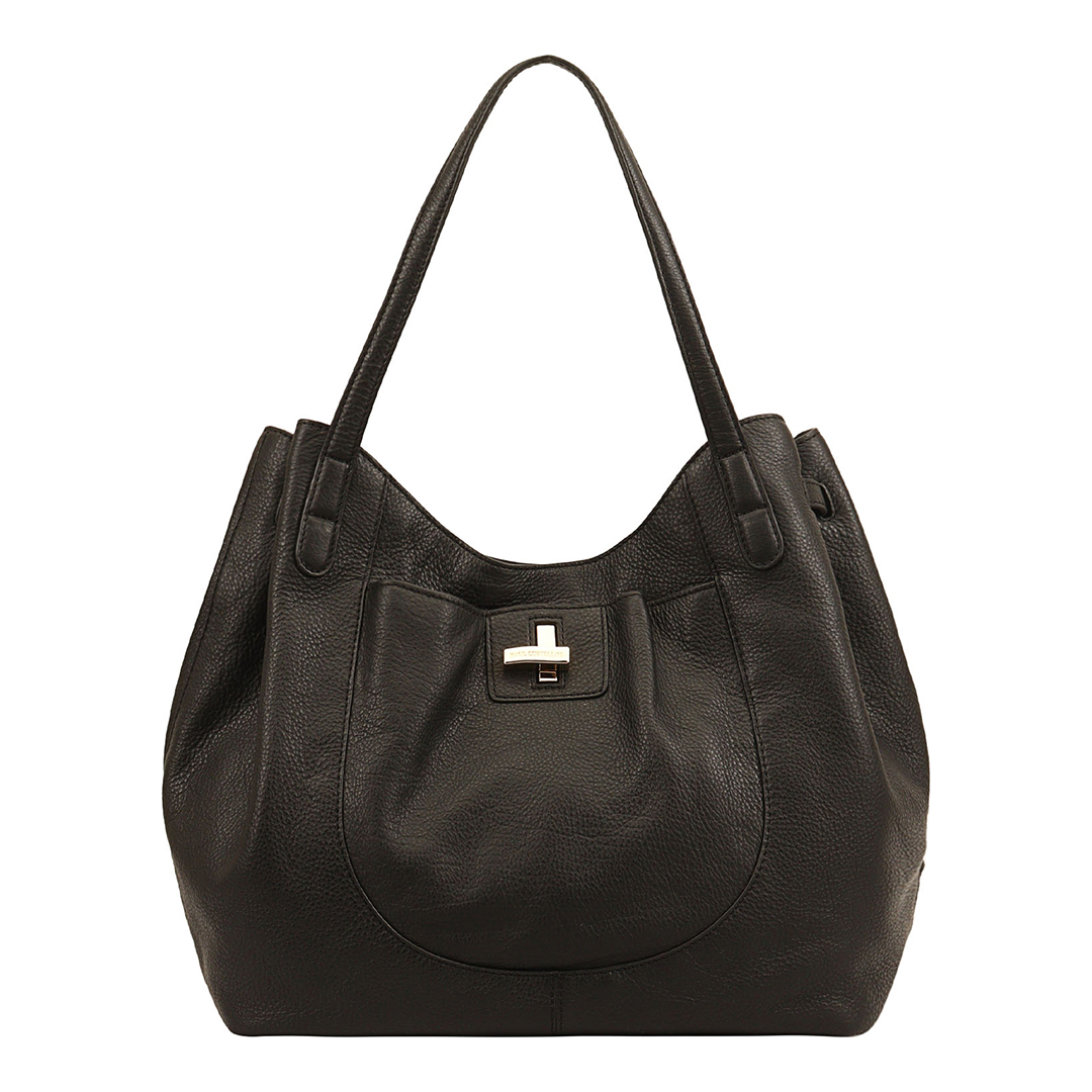 Black Bolivar Shoulder Tote Bag