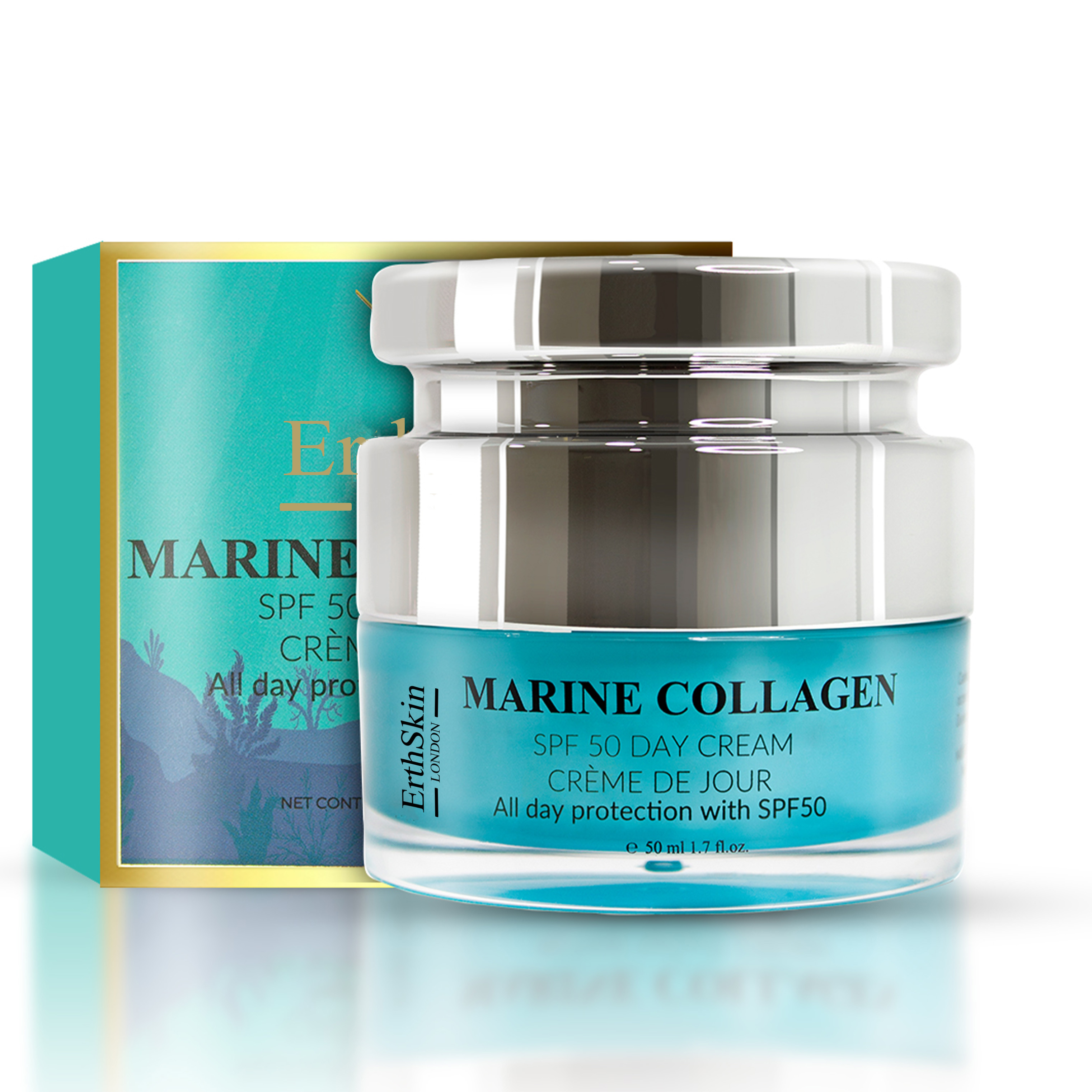 Erth Skin London   Marine Collagen SPF50 Day Cream 50ml , BrandAlley