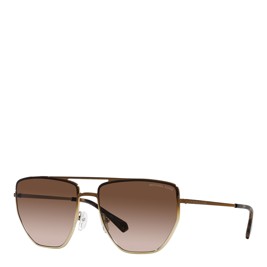 Brown Gradient Square Frame Sunglasses 60mm