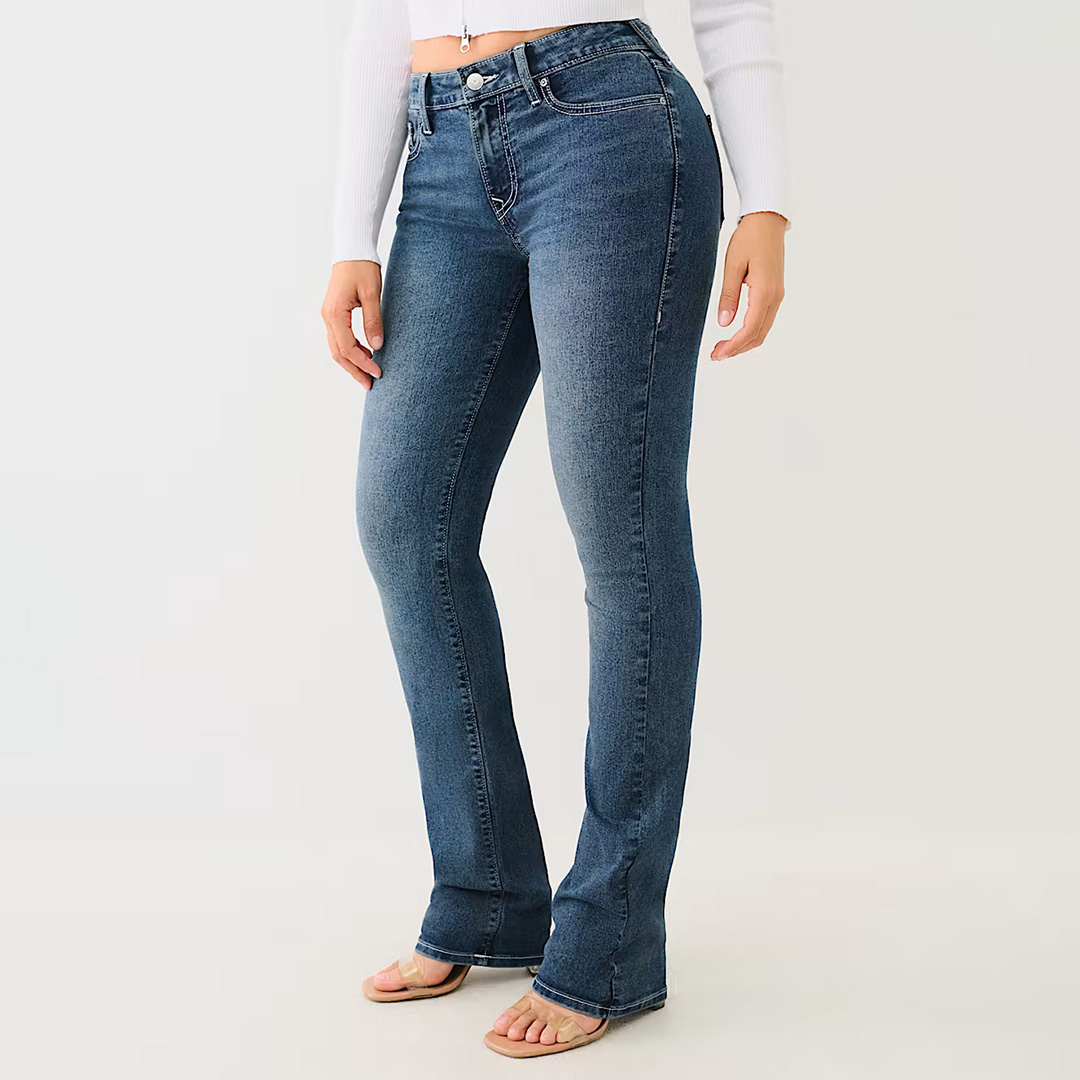 Dark Blue Billie Straight Stretch Jeans