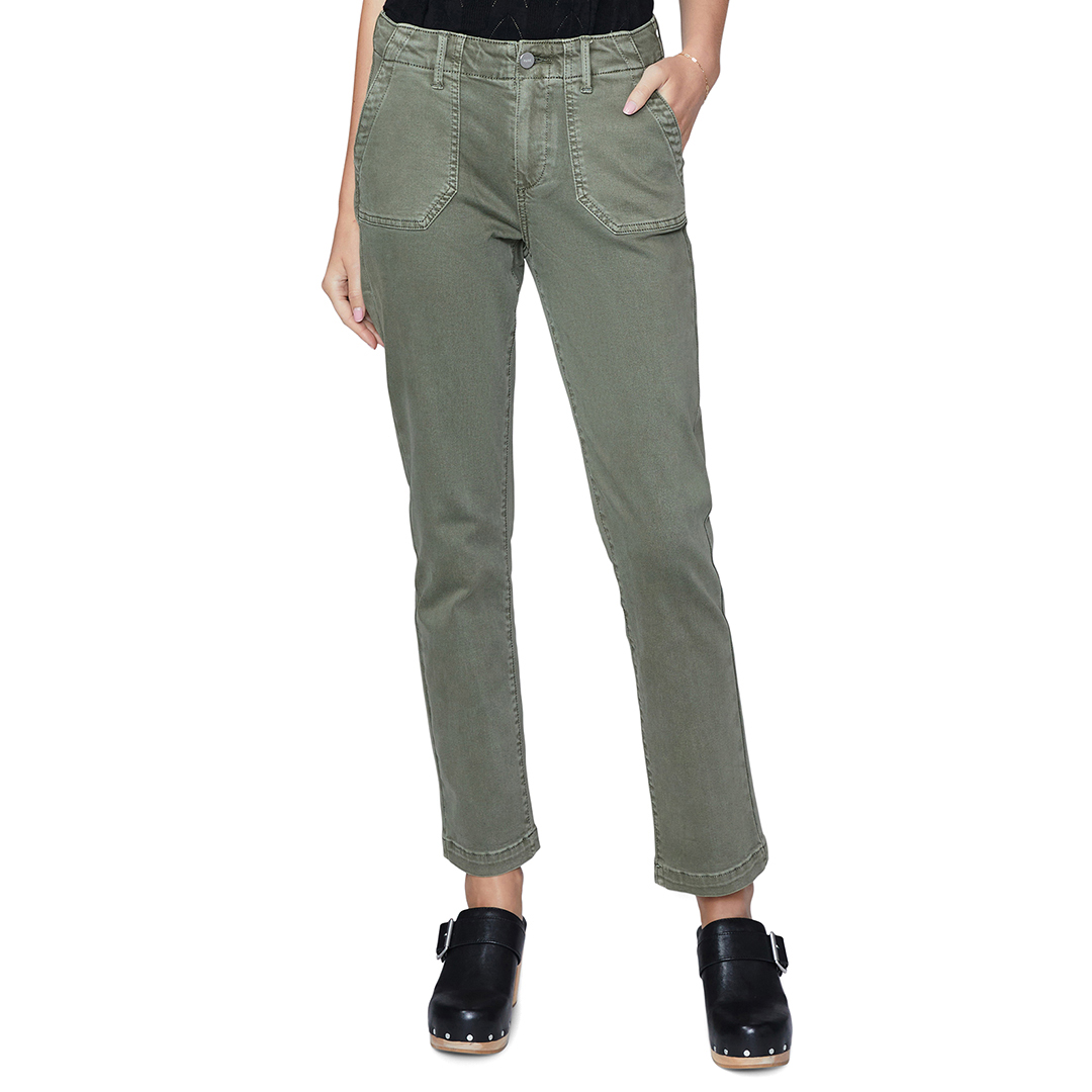 Khaki Mayslie Straight Leg Jeans
