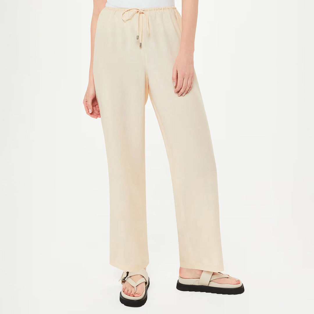 Ultimate Comfort and Style: Ivory Anika Wide Leg Linen Blend Trousers Review