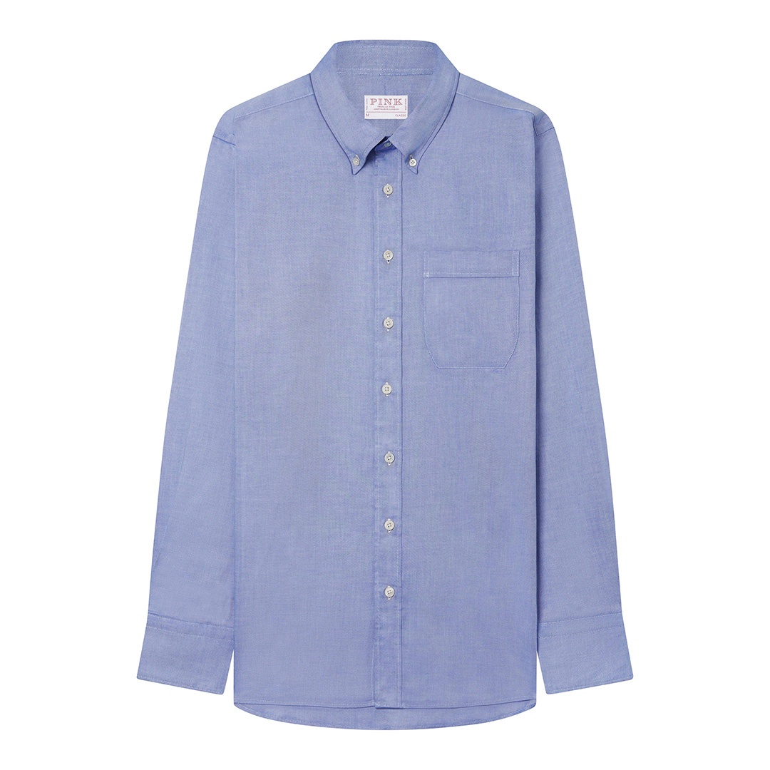 Blue Classic Fit Oxford Cotton Shirt