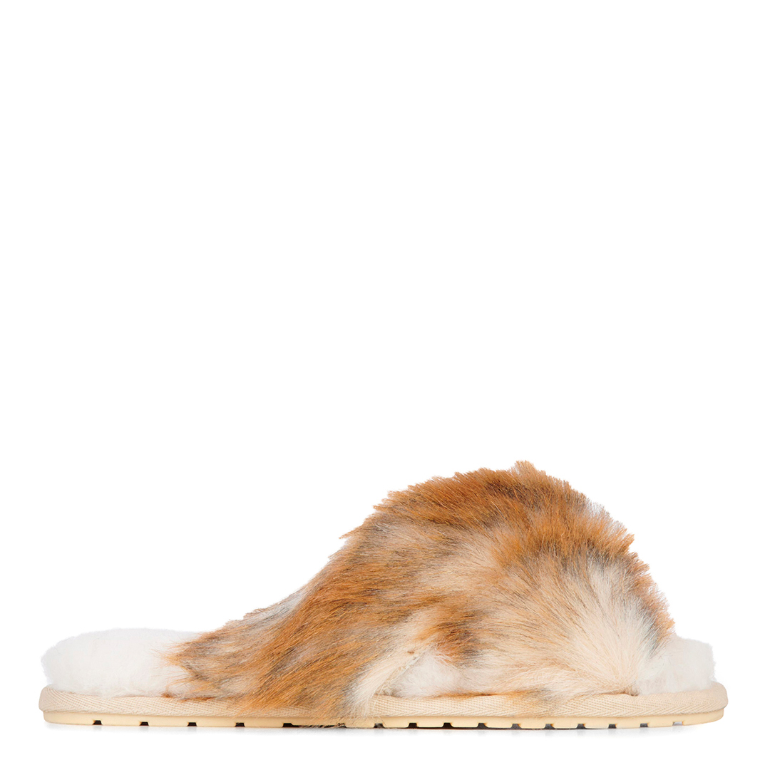 Brown Mayberry Lava Sheepskin Slippers