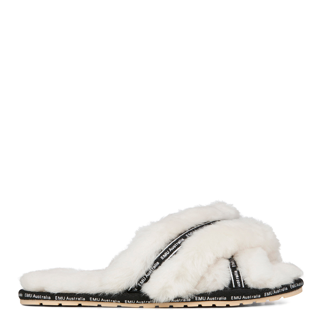 Beige Mayberry Own It Crossover Slippers