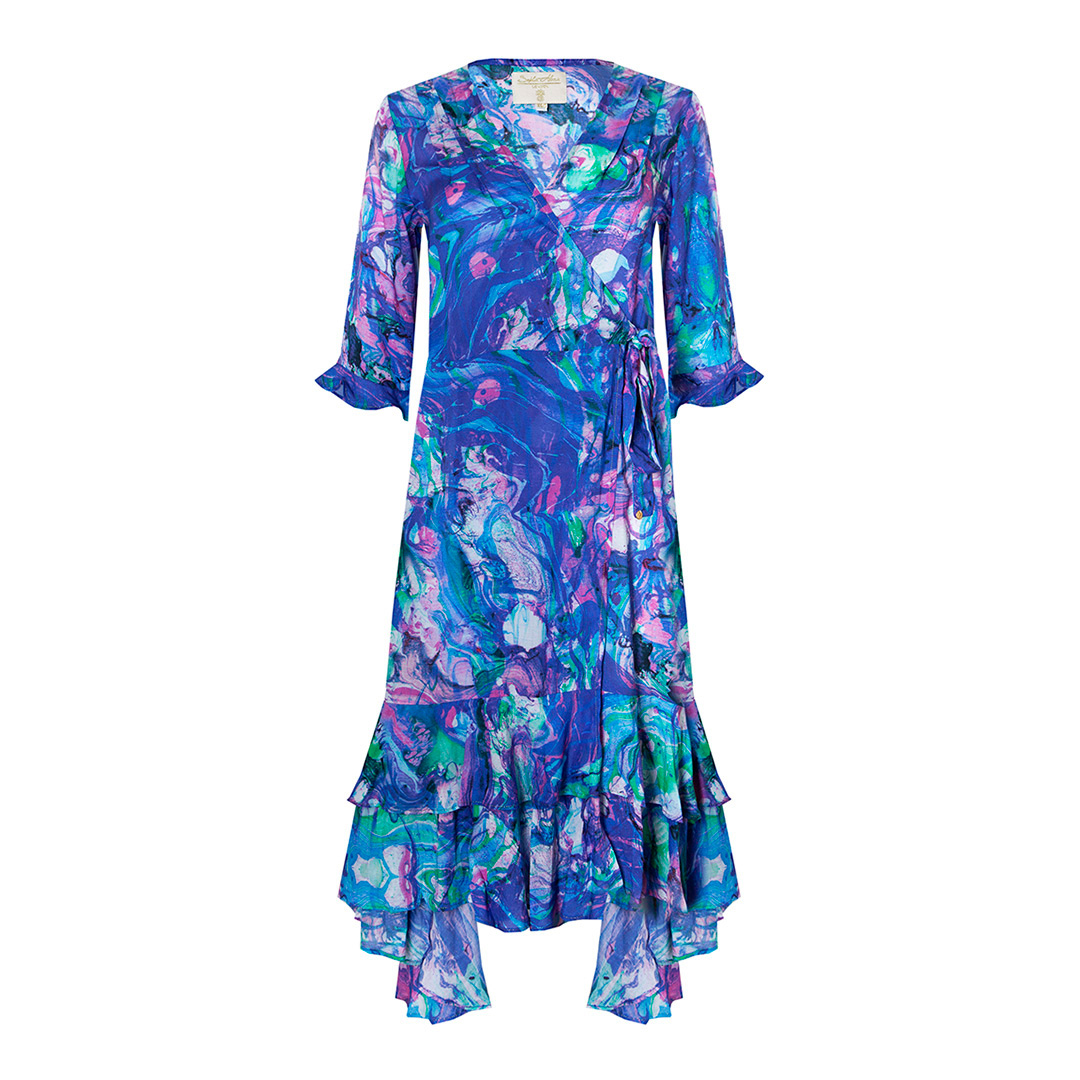 Ocean Current Midi Ruffle Wrap Dress Review: Effortless Style for Every Occasion