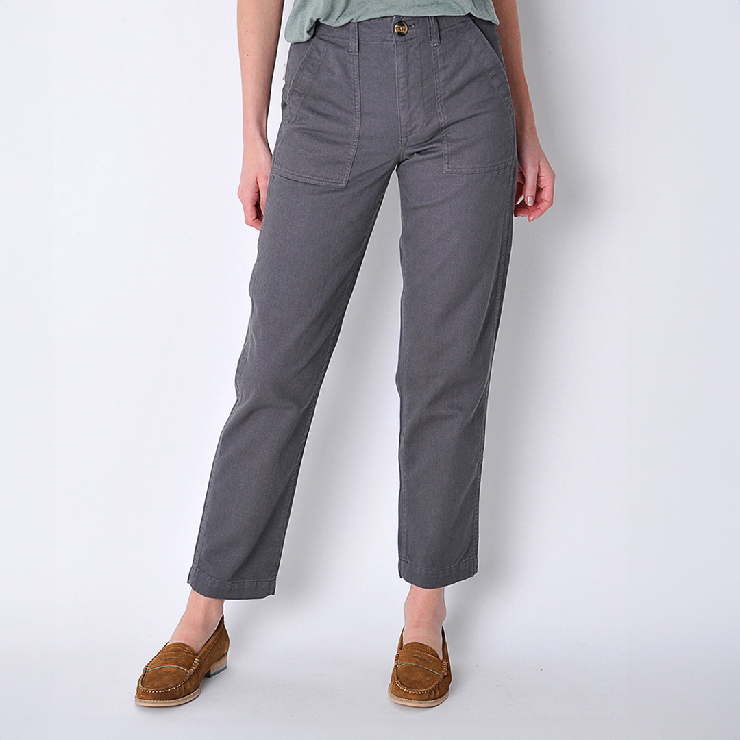 Grey Cambourne Chino Cotton Trousers