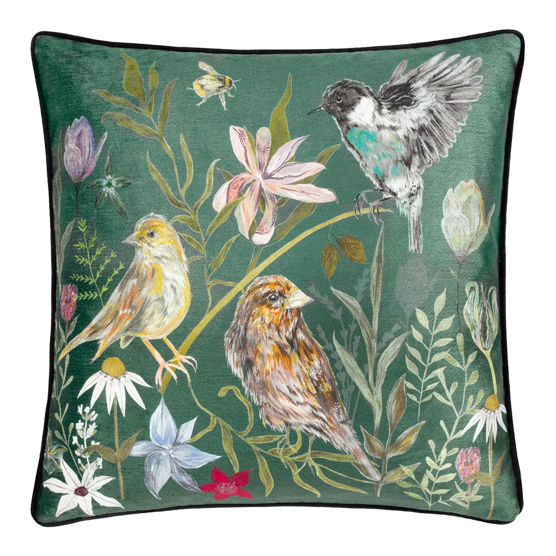 Meadow Bloom 43x43cm Cushion Birds