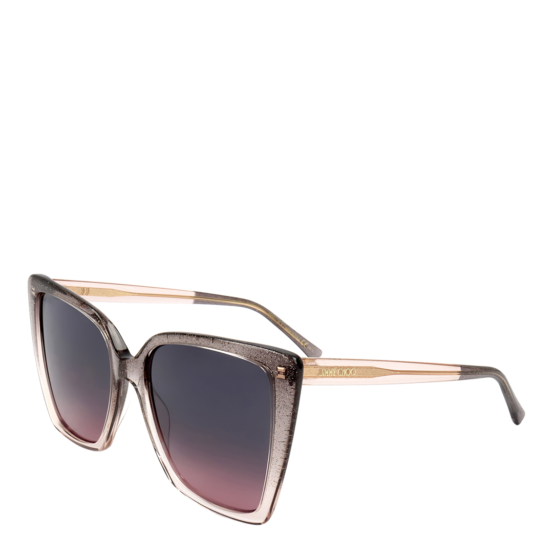 Nude Glitter Lessie Sunglasses 56mm