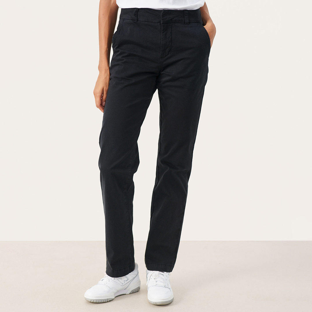Navy Soffyn Straight Trouser